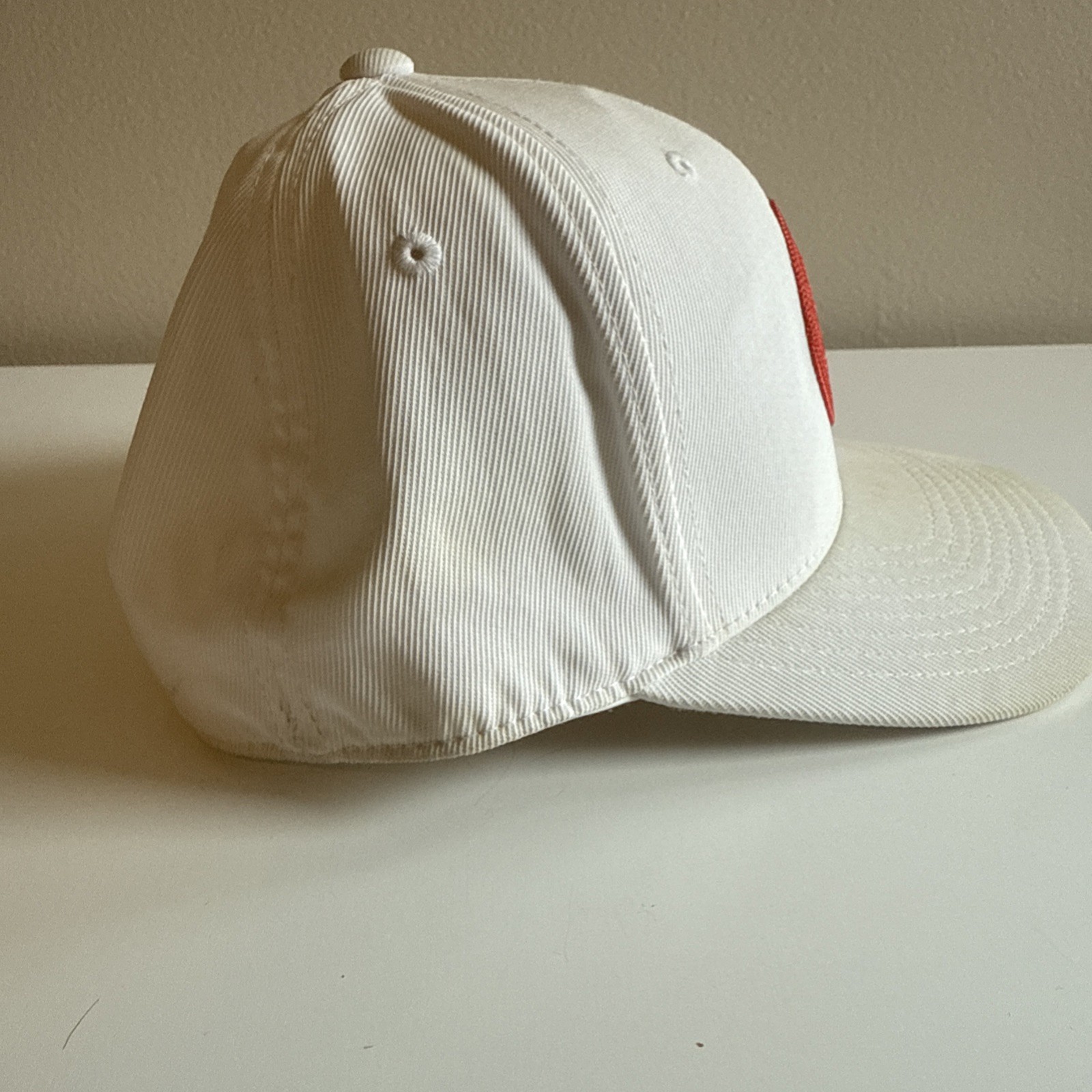 G/FORE GFORE Circle G’s 110 Flex Fit Tech Snapback Hat Golf White Orange