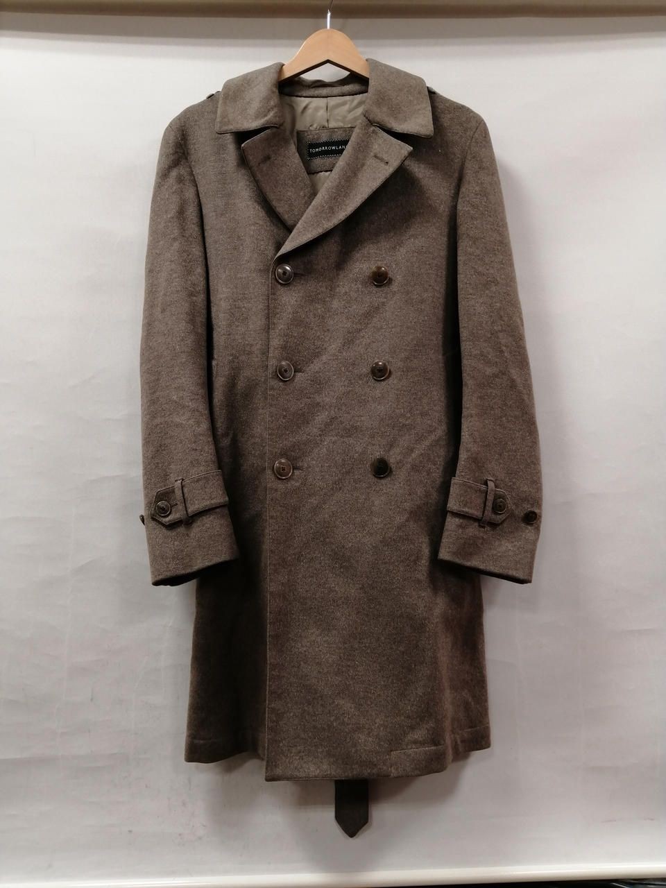 TOMORROWLAND Long Coat Wool Cashmere Blend 46 Used