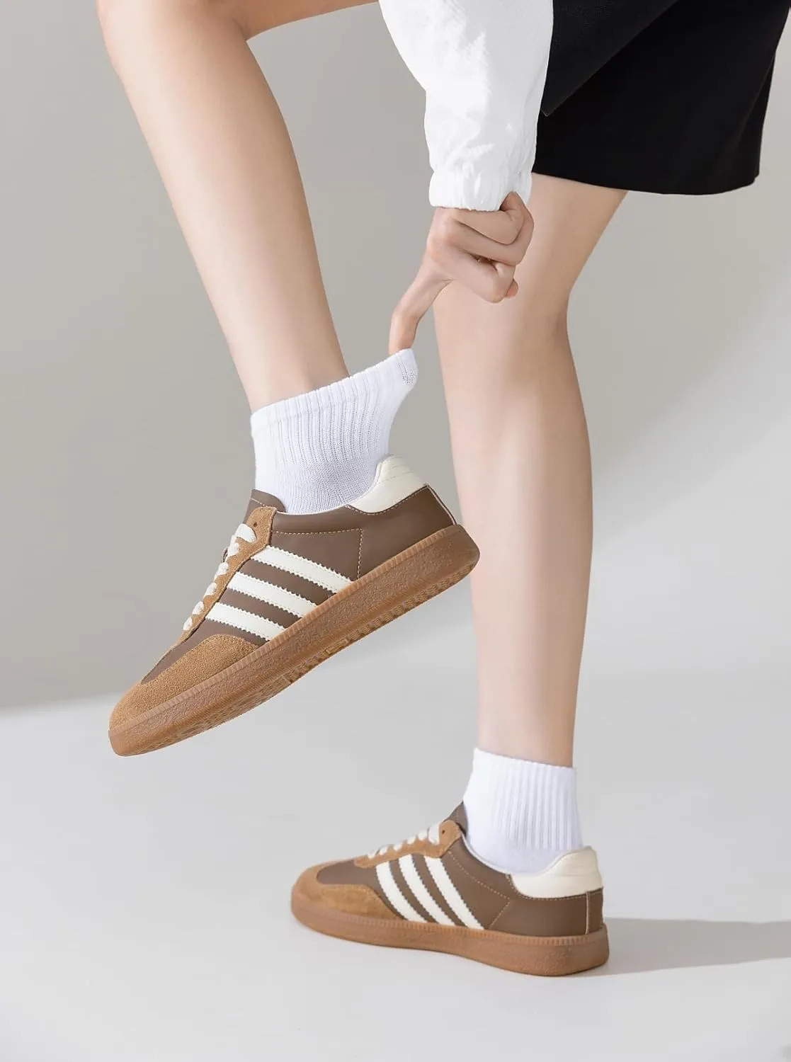 ACCFOD Womens Thin Cotton Ankle Socks Athletic Gym Mini Crew Socks 5 Pairs