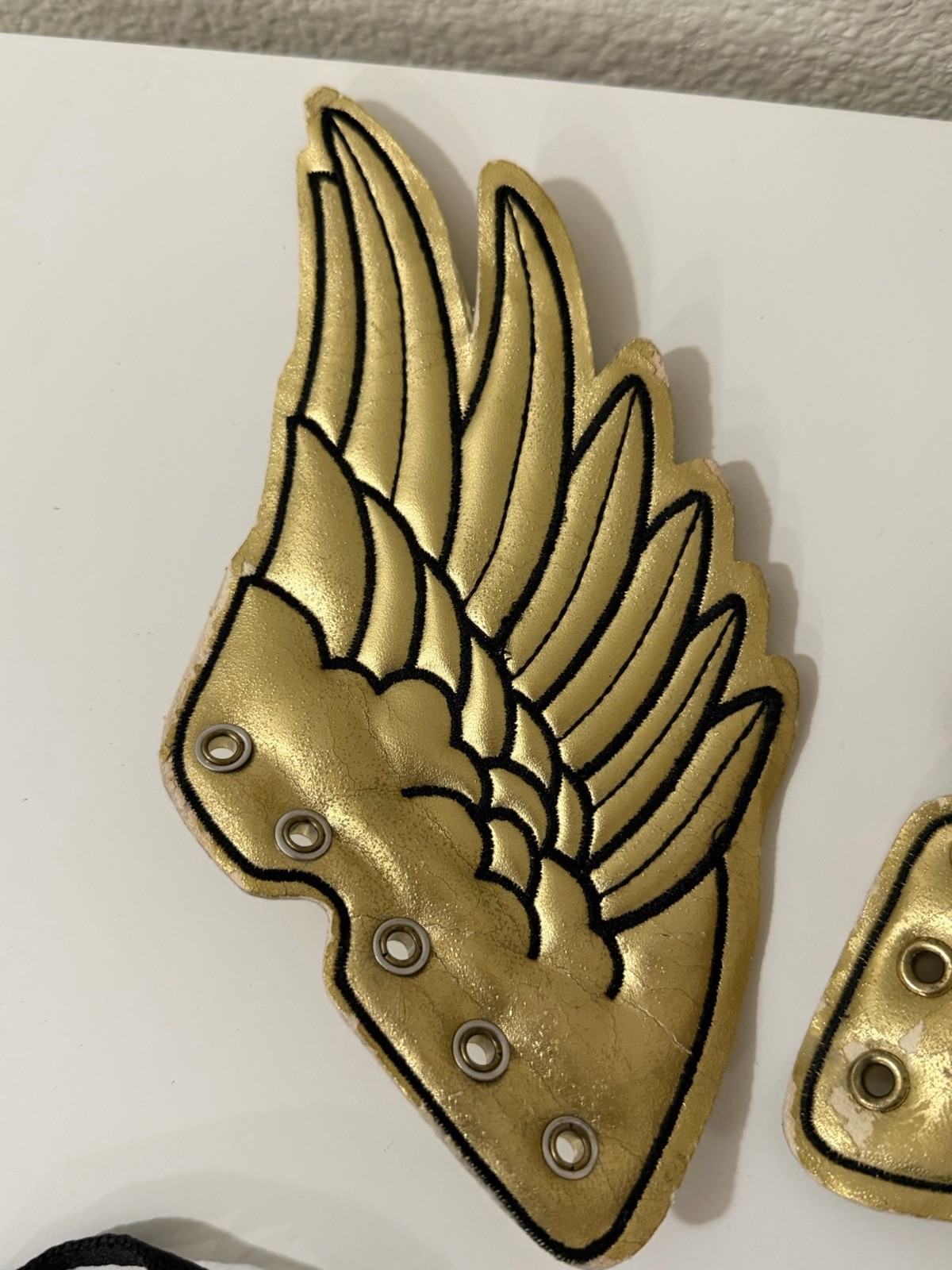 Adidas Jeremy Scott Metallic Gold WINGS 2008 JUST THE WINGS/LACE (read desc!!)