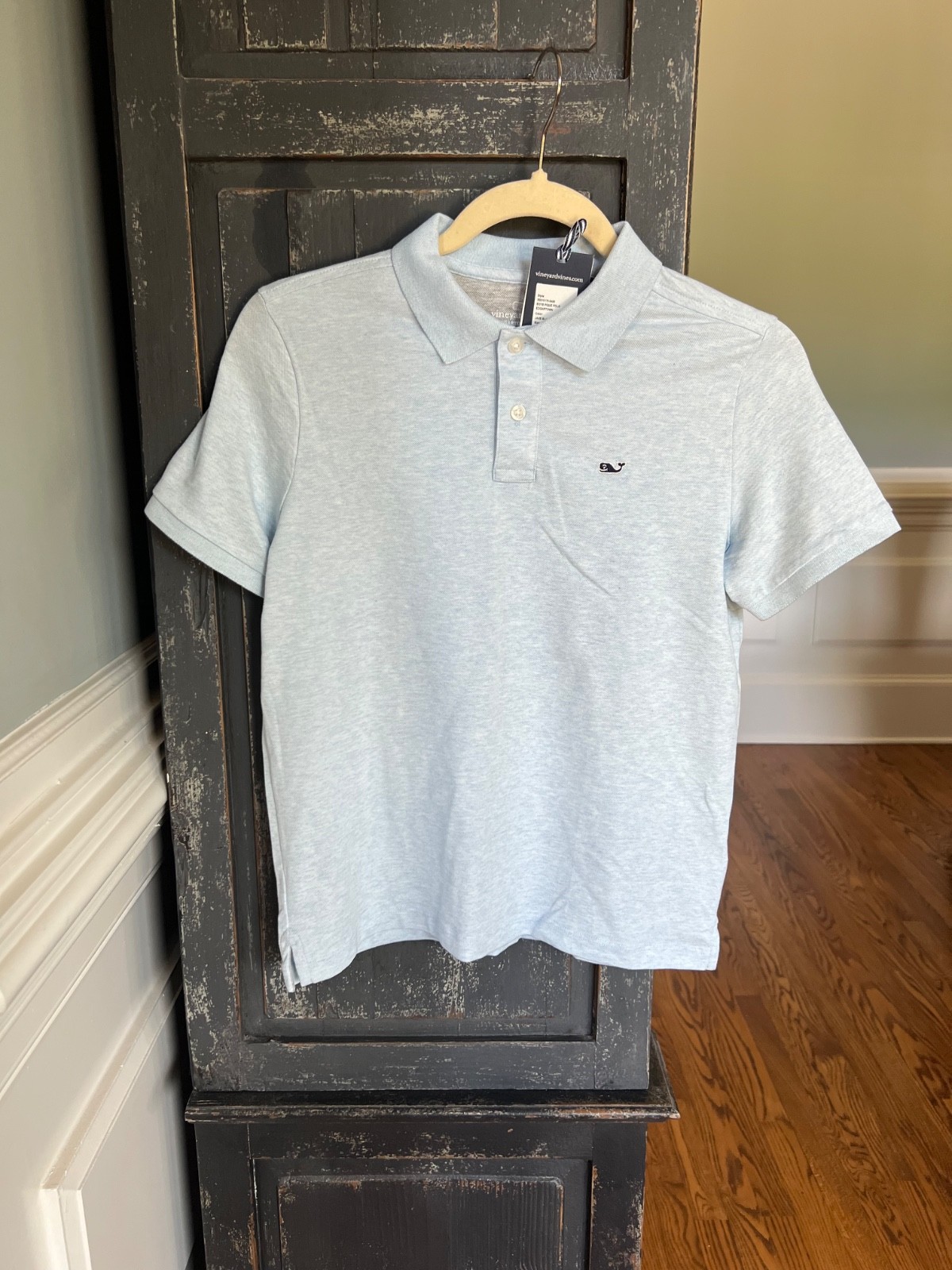 Vineyard Vines Boy’s Jake Blue Edgartown Polo Shirt Sz M (12-14) NWT