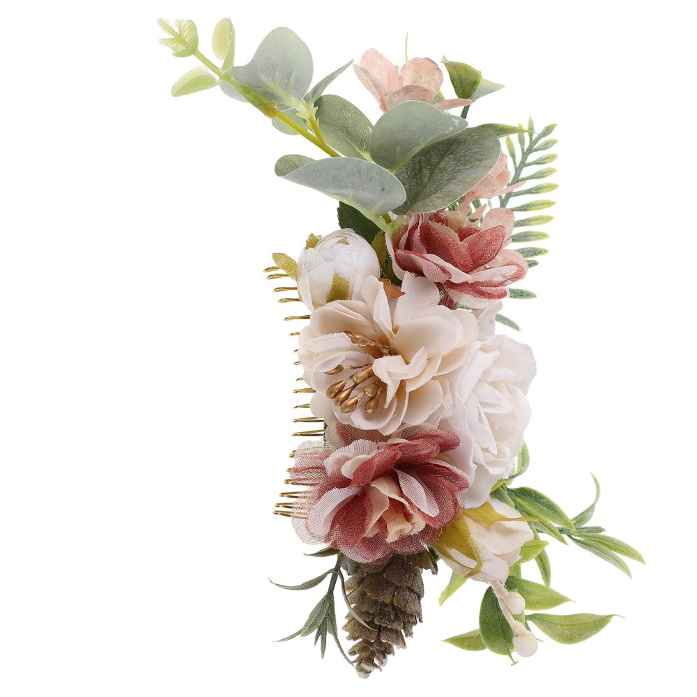 Decorative Wedding Hair Accessories White Bridal Hair Side Comb for Women