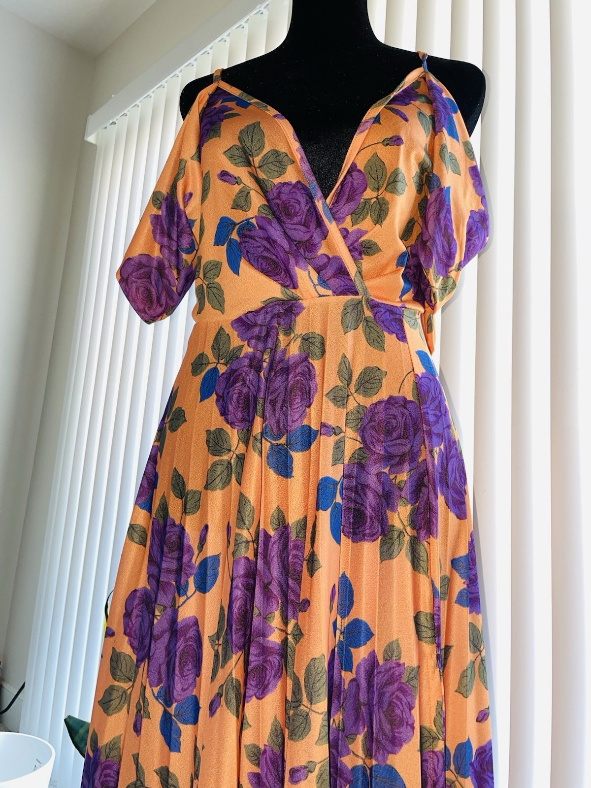 ASOS Floral Off Sleeve Fun Dress