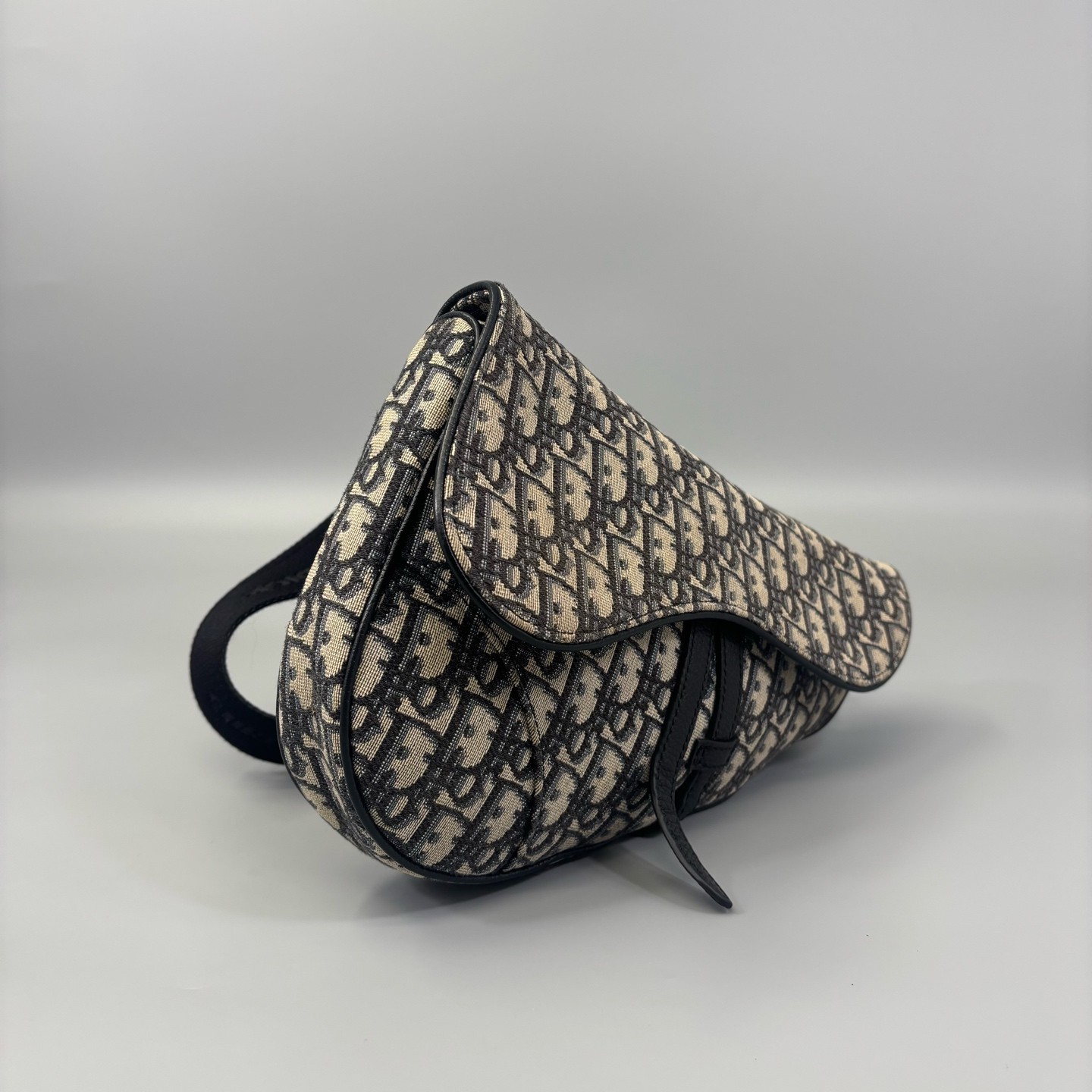 Dior Mans Saddle Bag Black Beige Navy Oblique (mx072426a6r)