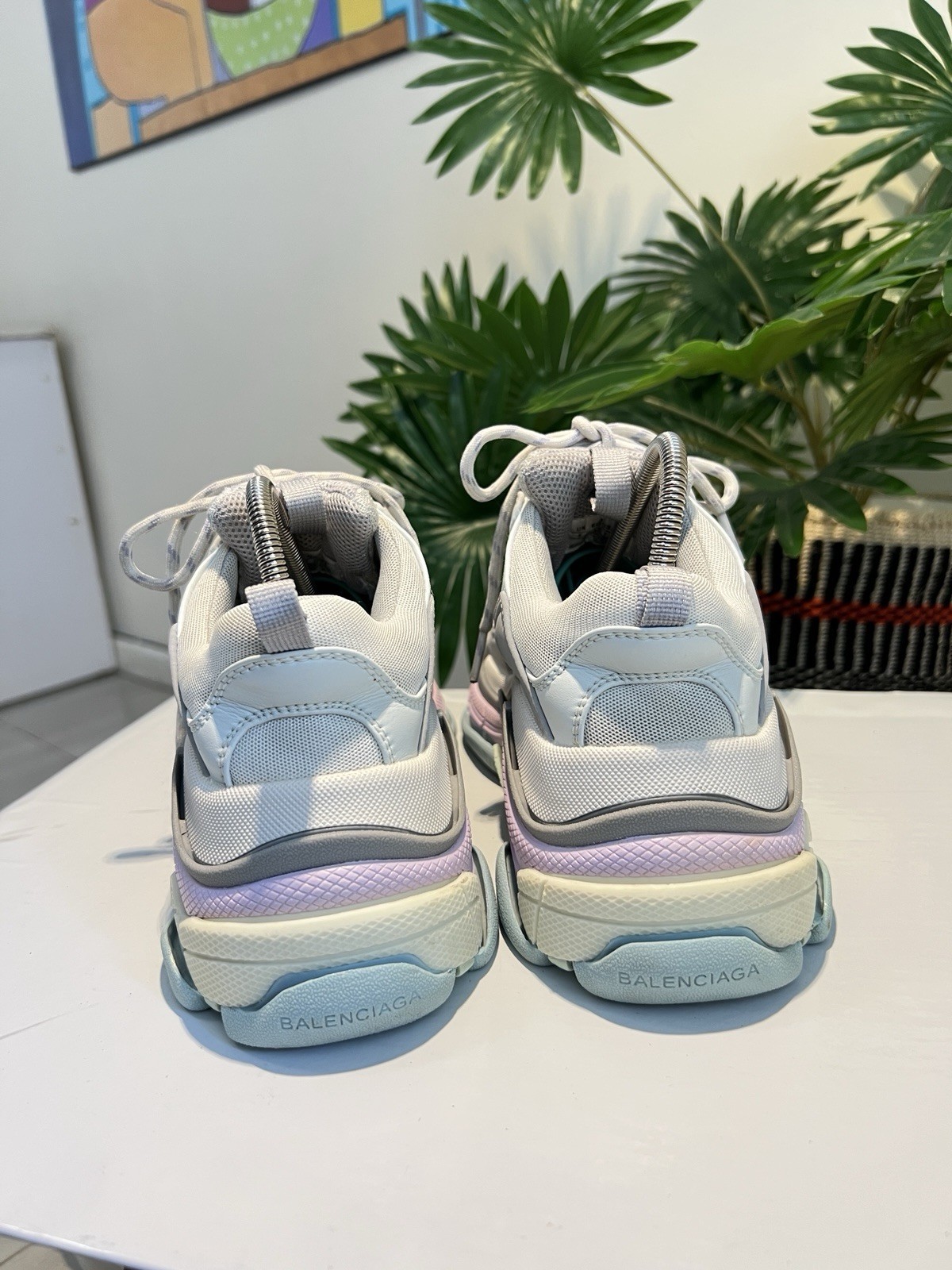 BALENCIAGA Triple S Women’s MultiColor EU 37 || US 7 Chunky Color Block Sneakers
