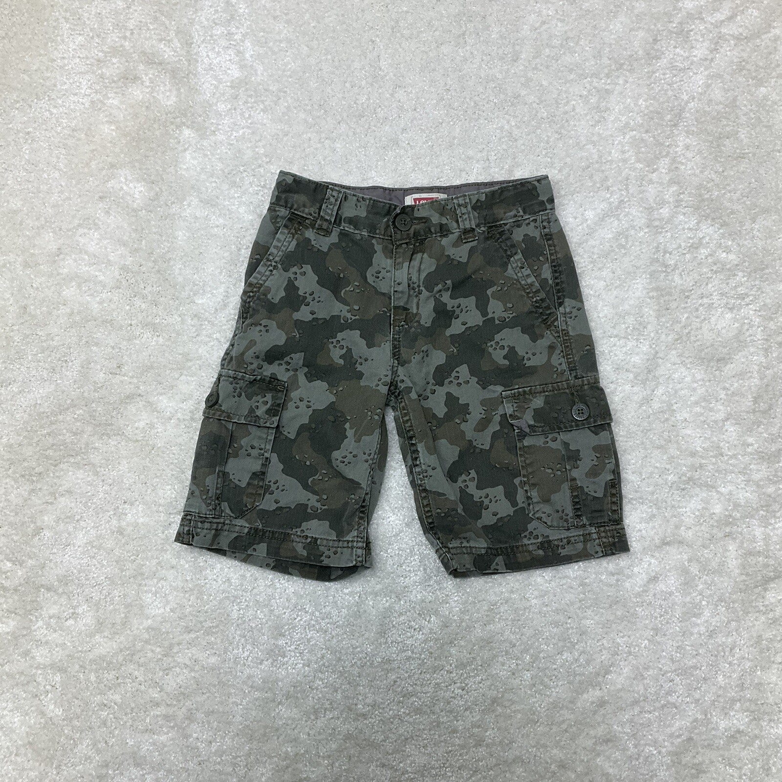 Levis Boys Size 7 Reg (6-7 Years) Camouflage Cargo Shorts