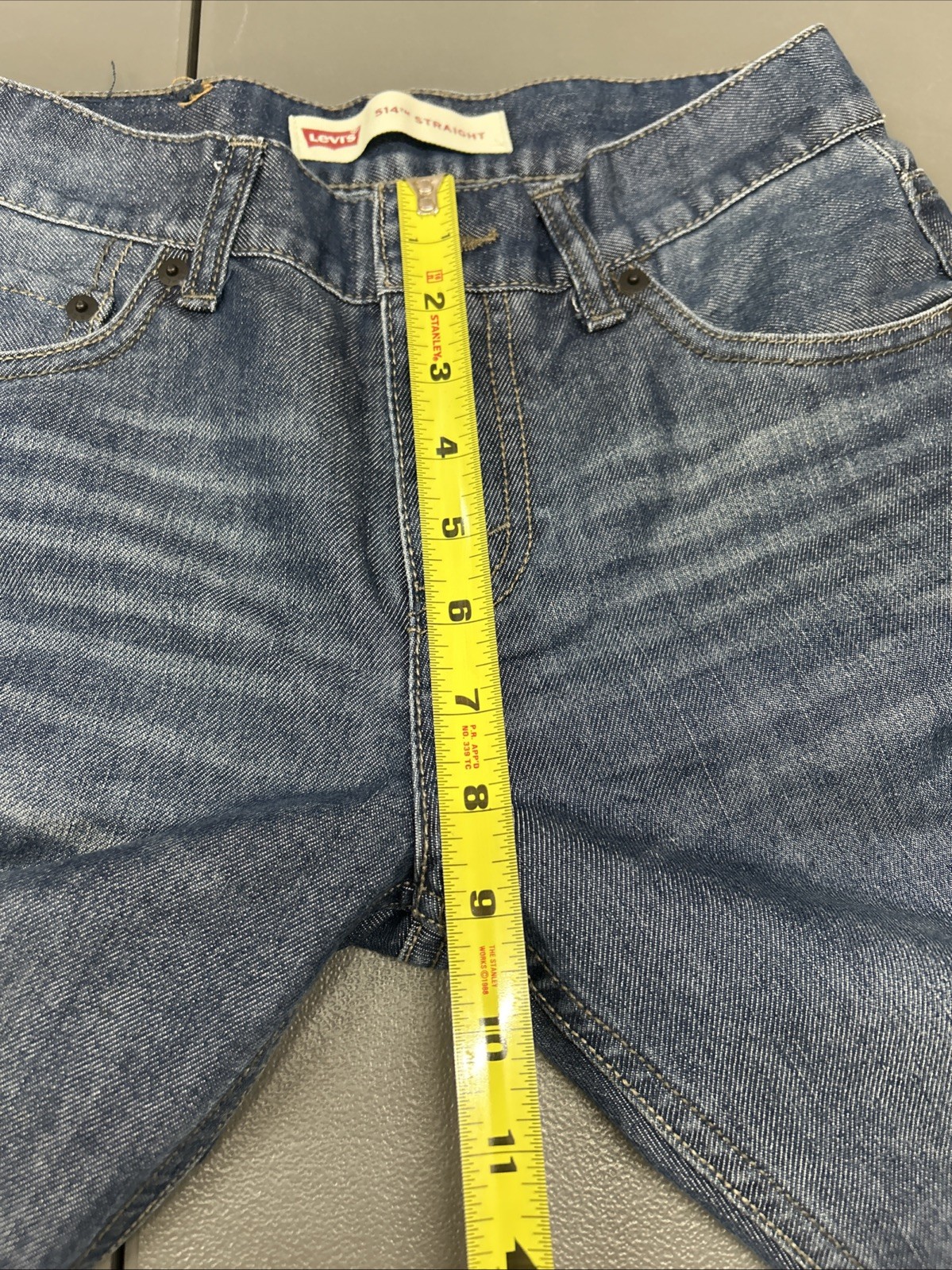 Levi’s 514 Red Tab Jeans Women’s 14 Reg 27×27 Slim Straight Blue Denim Mid Rise