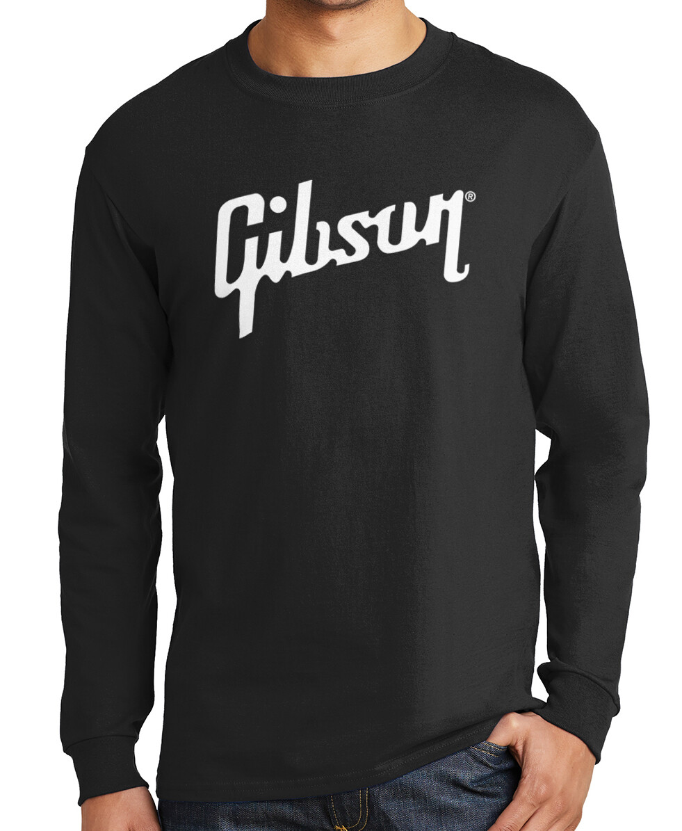 Gibson Long Sleeve T-Shirt Les Paul Guitar Hero Rock Star on S-3XL Tee