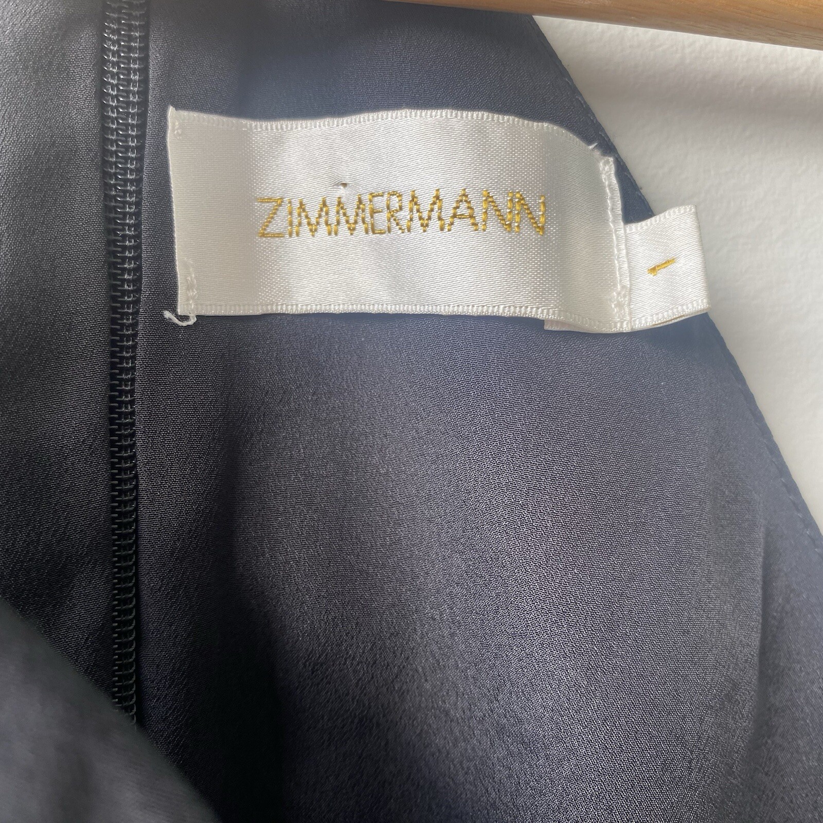 Zimmermann Dress Size 10 (1) 100% Silk Halterneck Black Evening Cocktail A-Line