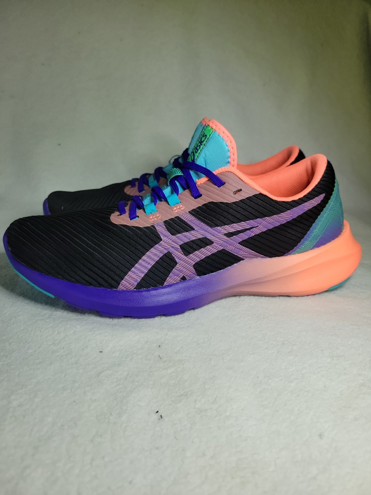 Asics Versablast Women’s Black Coral Purple Running Shoes Sneakers – Size 11 VGC