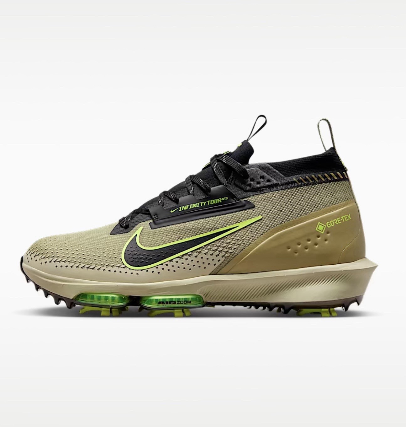 Nike Infinity Tour Next% 2 GTX Dusty Olive Black Volt FV4897 300 Men’s Size 8