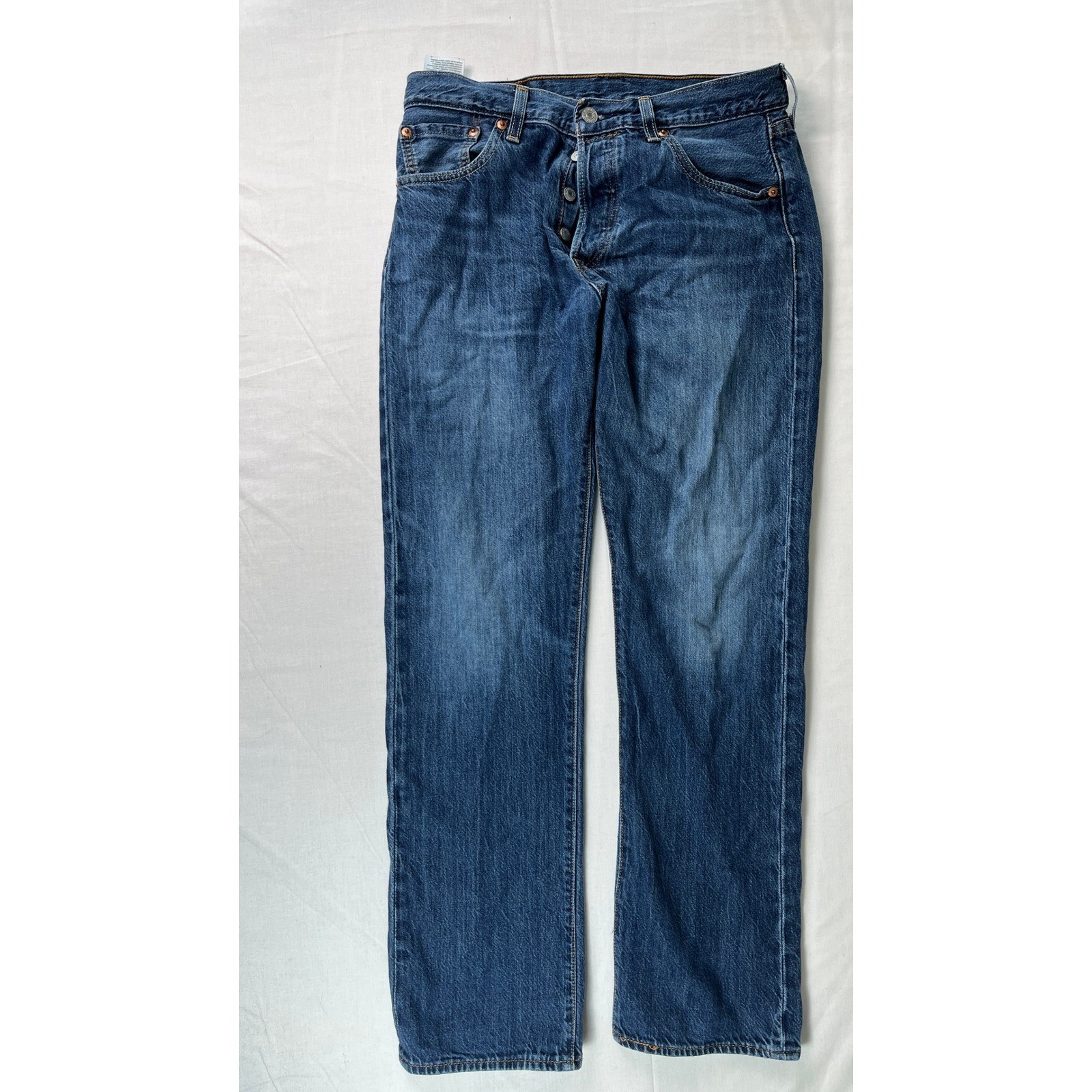 Levi’s 501 Original Fit Jeans Mens W30 L30 Blue Excellent Straight Button Fly