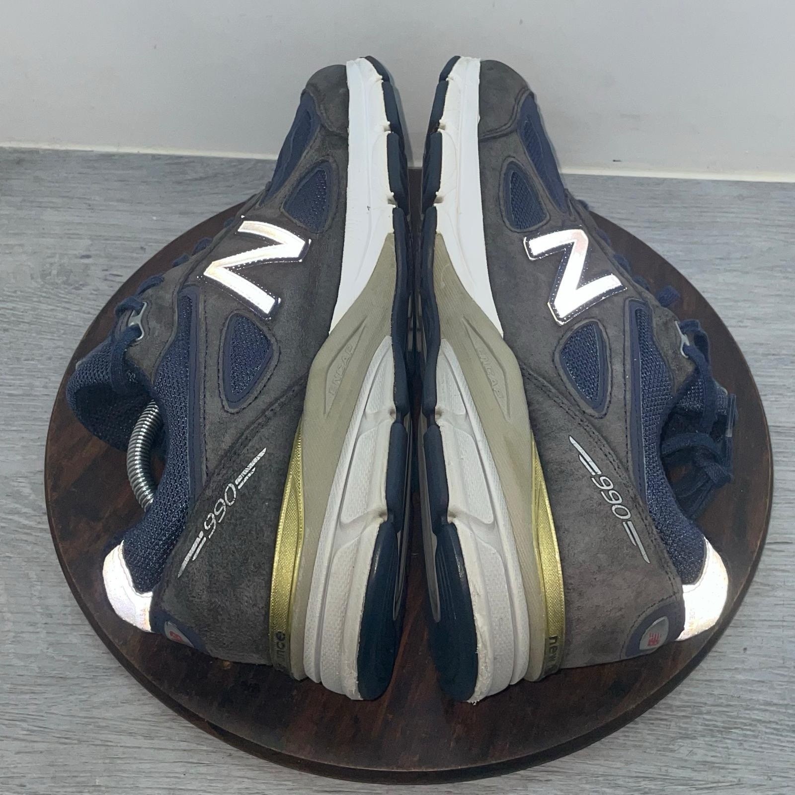 New Balance 990v4 Men’s Size 12 2E Navy Blue Suede Running Shoes Sneaker M990NV4