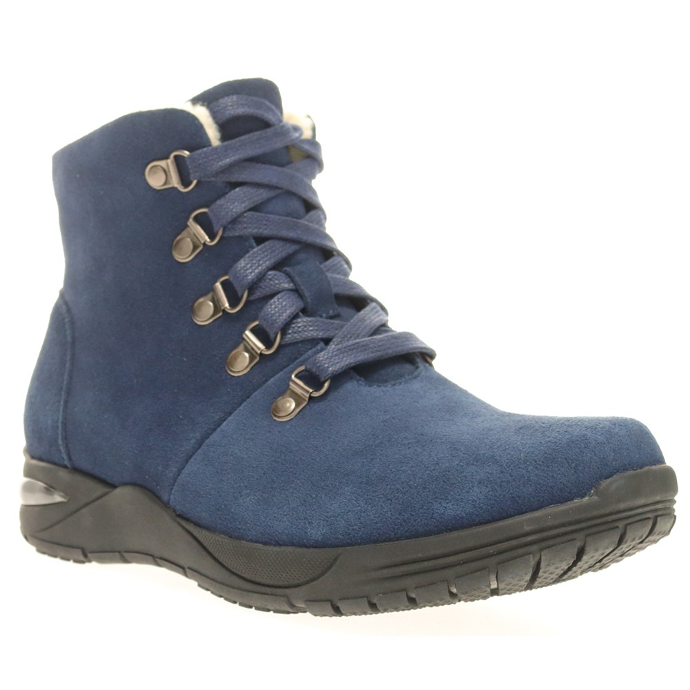 Propet Demi Round Toe Snow Womens Blue Casual Boots WFA016SIN
