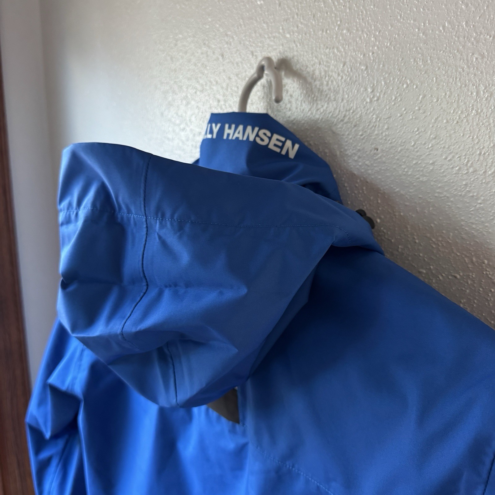 Helly Hansen Jacket Mens Medium Blue Crew Midlayer Soft Shell Fleece Sailing