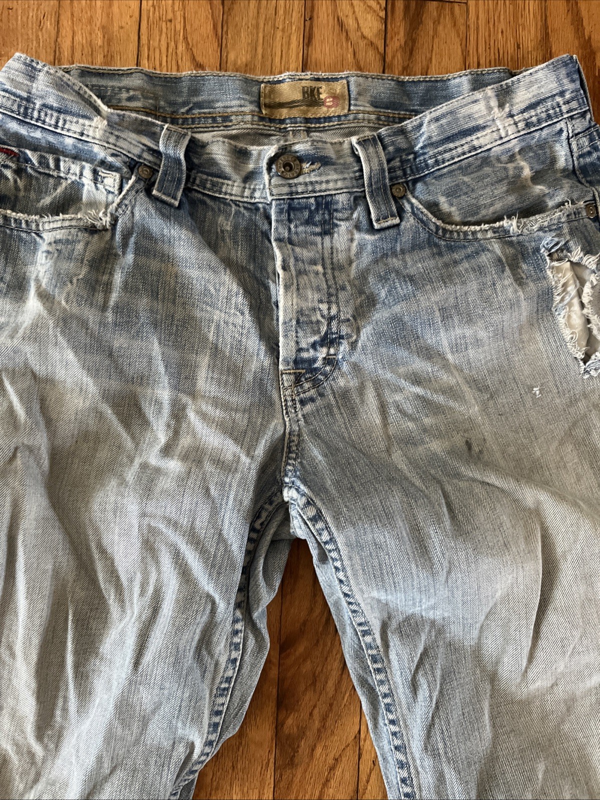 BKE Alec Men’s Straight Jeans 32×32 Light Wash Stretch Denim