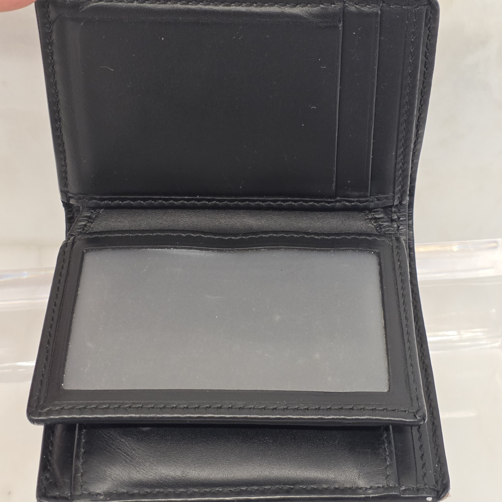 Gucci Black Tiger Print Bi Fold Slim Wallet With Certificate Of Authenticty