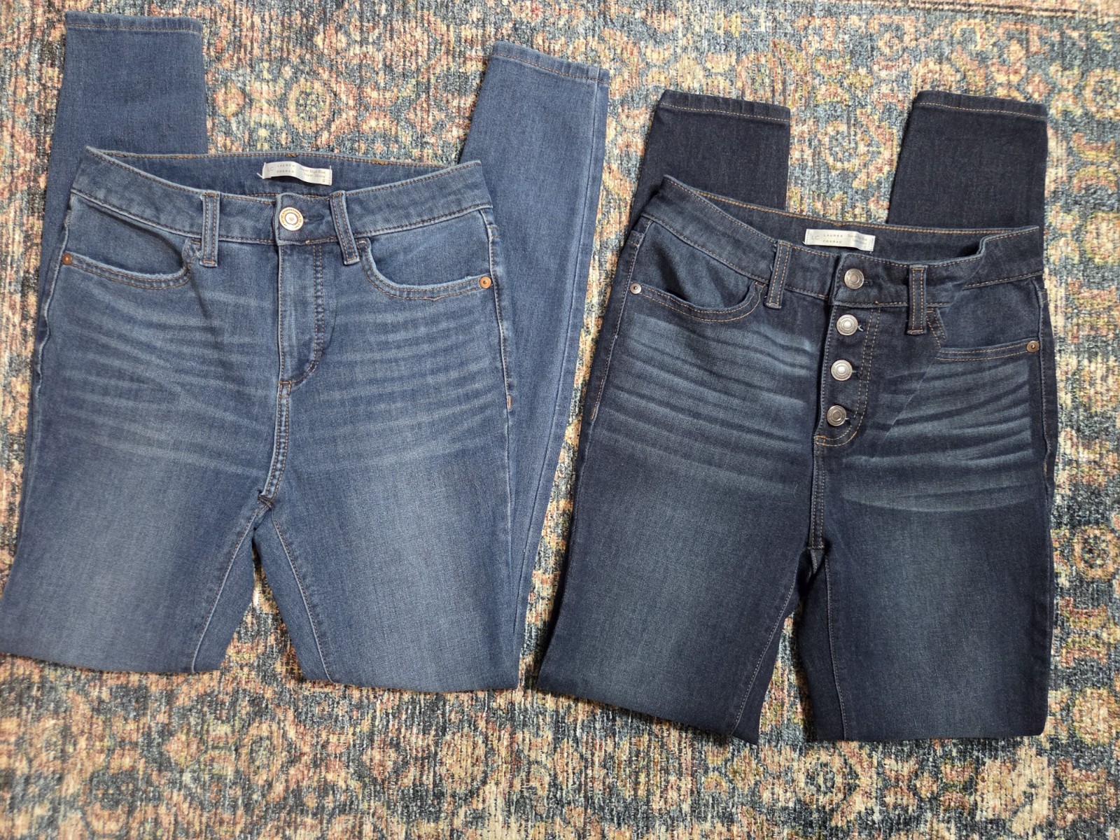 LC Lauren Conrad Super High Rise Super Skinny Jeans Bundle | Size 0 | 2 Pairs