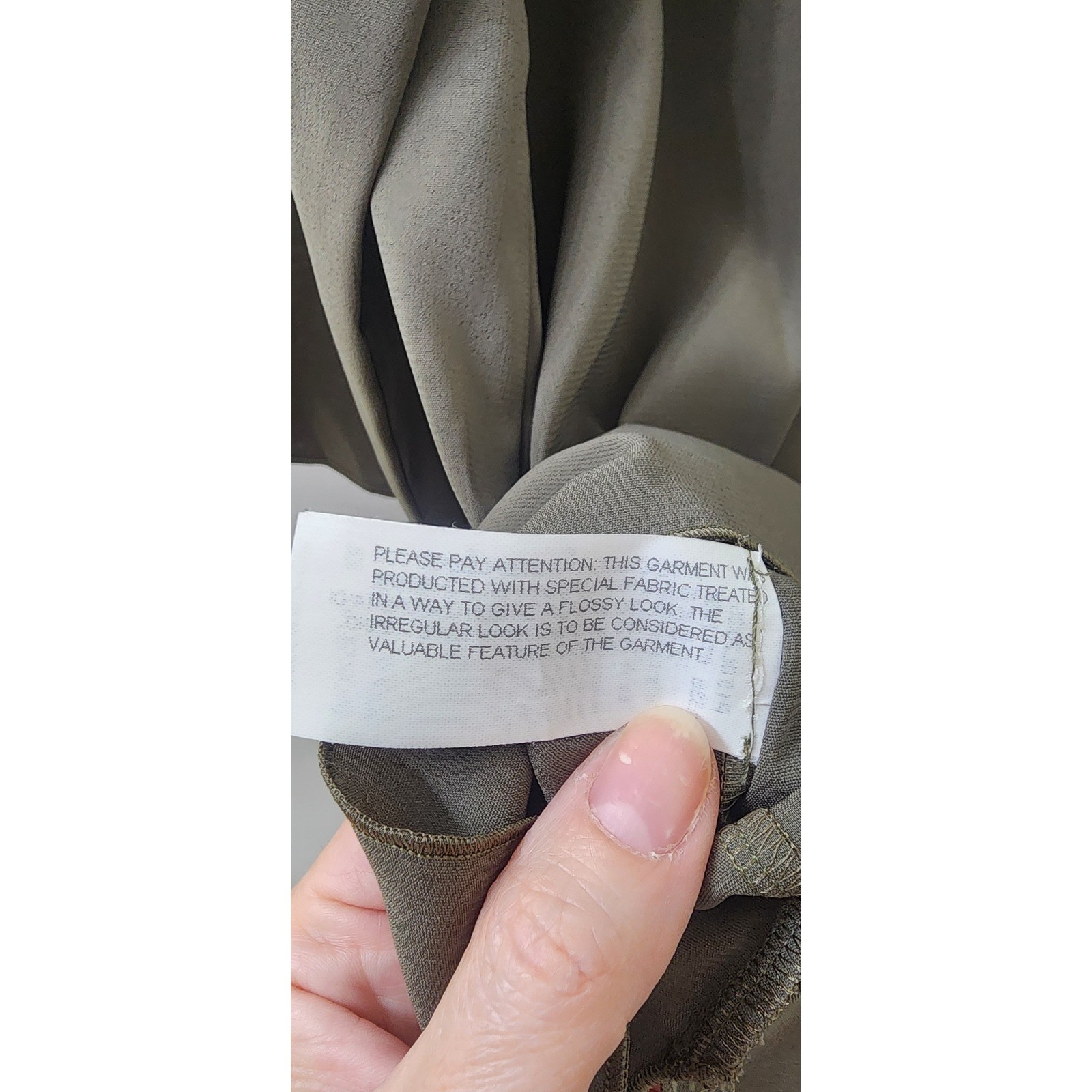 Les Copains Olive Green Batwing Sleeve Oversized Blouse Top IT 48 US XL