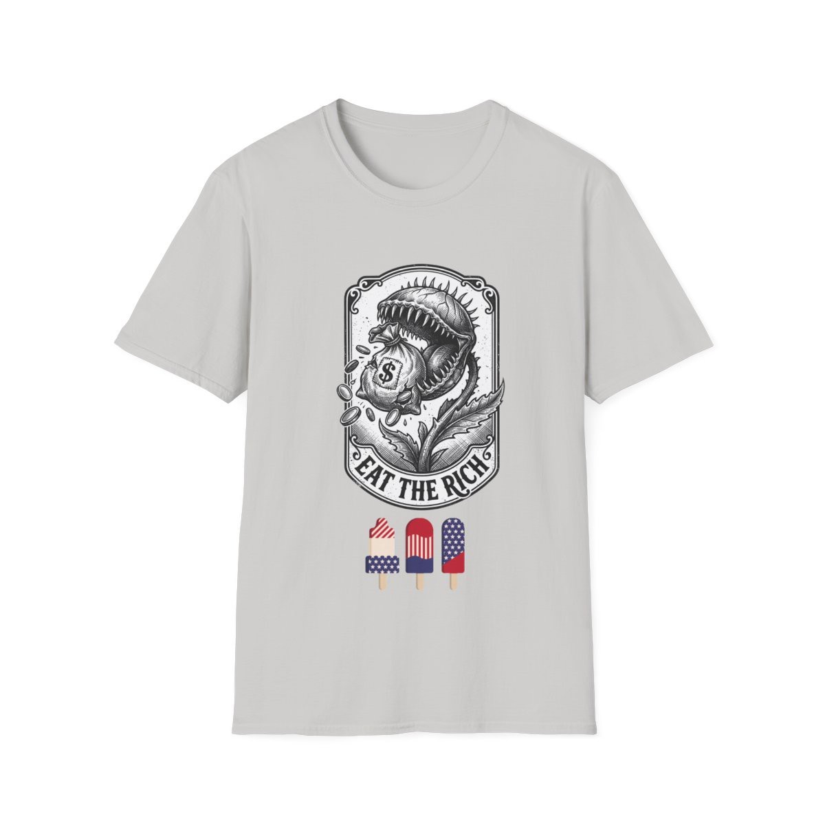 Eat The Rich t-shirt Carnivorous Monster Illustration