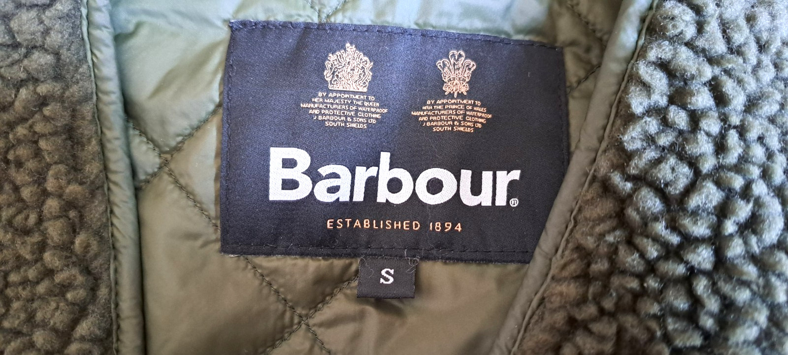 Barbour – BERBER LINER, Zip. SAGE GREEN. SMALL. BN Without Tags.