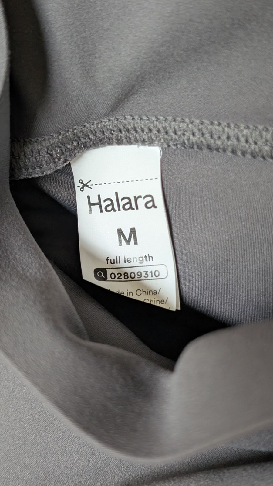 Halara Booty Lift/Scrunch High Waisted Leggings Size Medium Gray Athletic Pants
