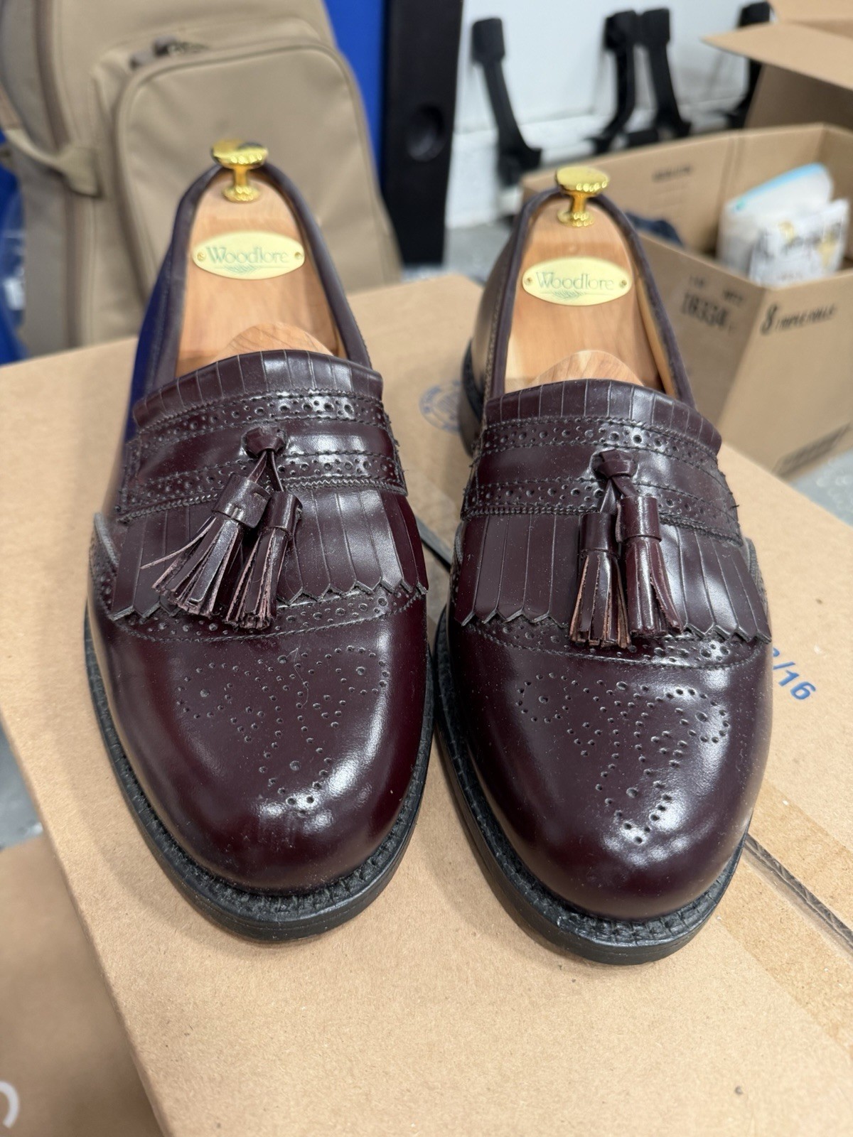 Allen Edmonds Keltie Tassel Loafer Burgundy Size 10.5 D