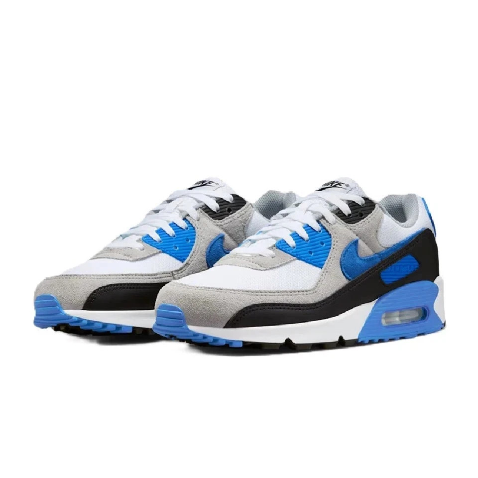 Nike Men’s Air Max 90 Shoes White/Blue Crystal DM0029 122 size 8.5-13