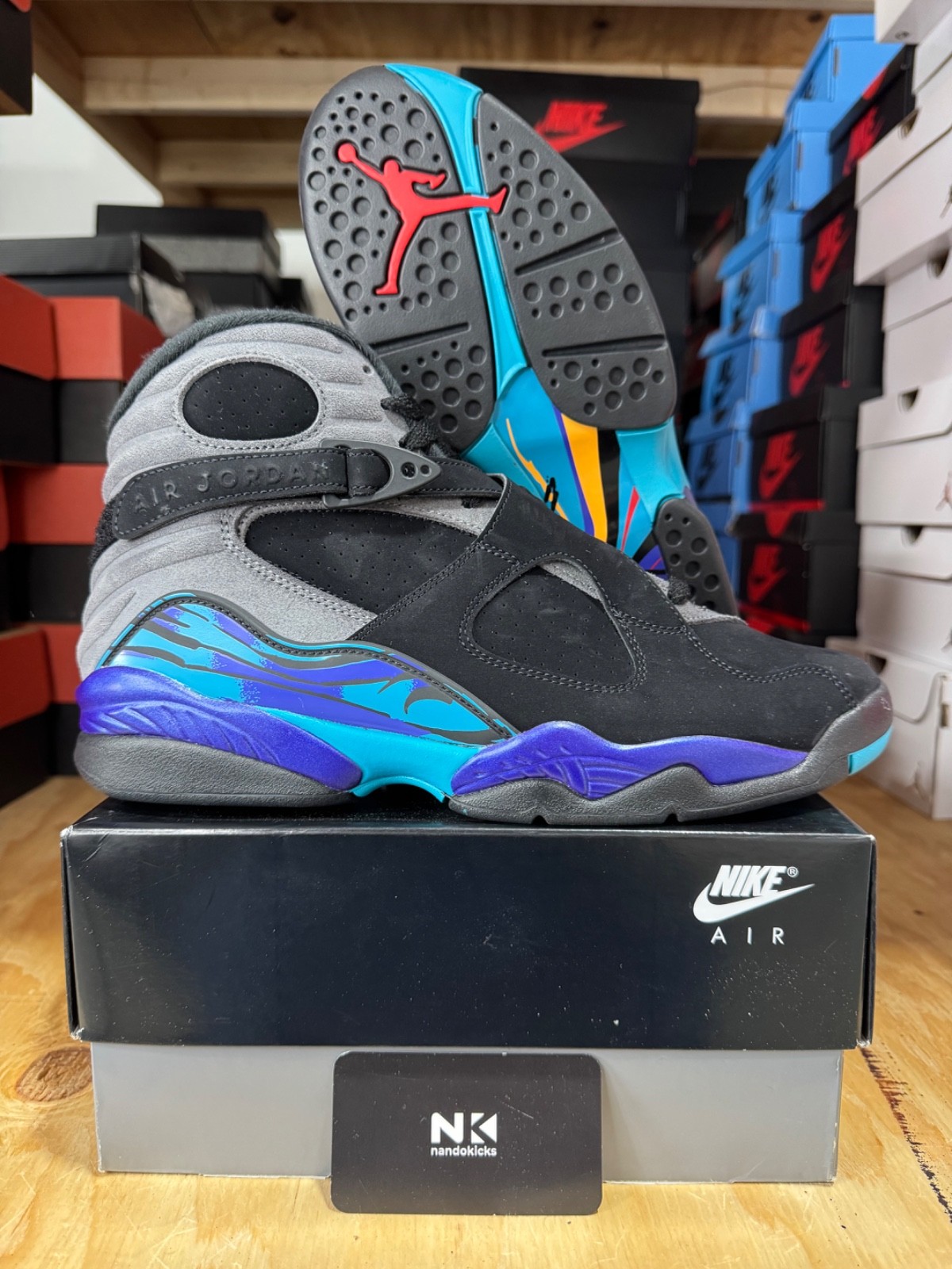 Air Jordan 8 Retro ‘Aqua’ 2025 Multi MEN SIZES 305381-006