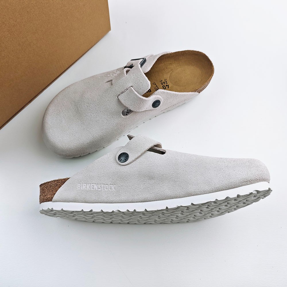 Birkenstock Boston x Stussy Bone Clog Wide Women’s Shoes EU37-45 With Box