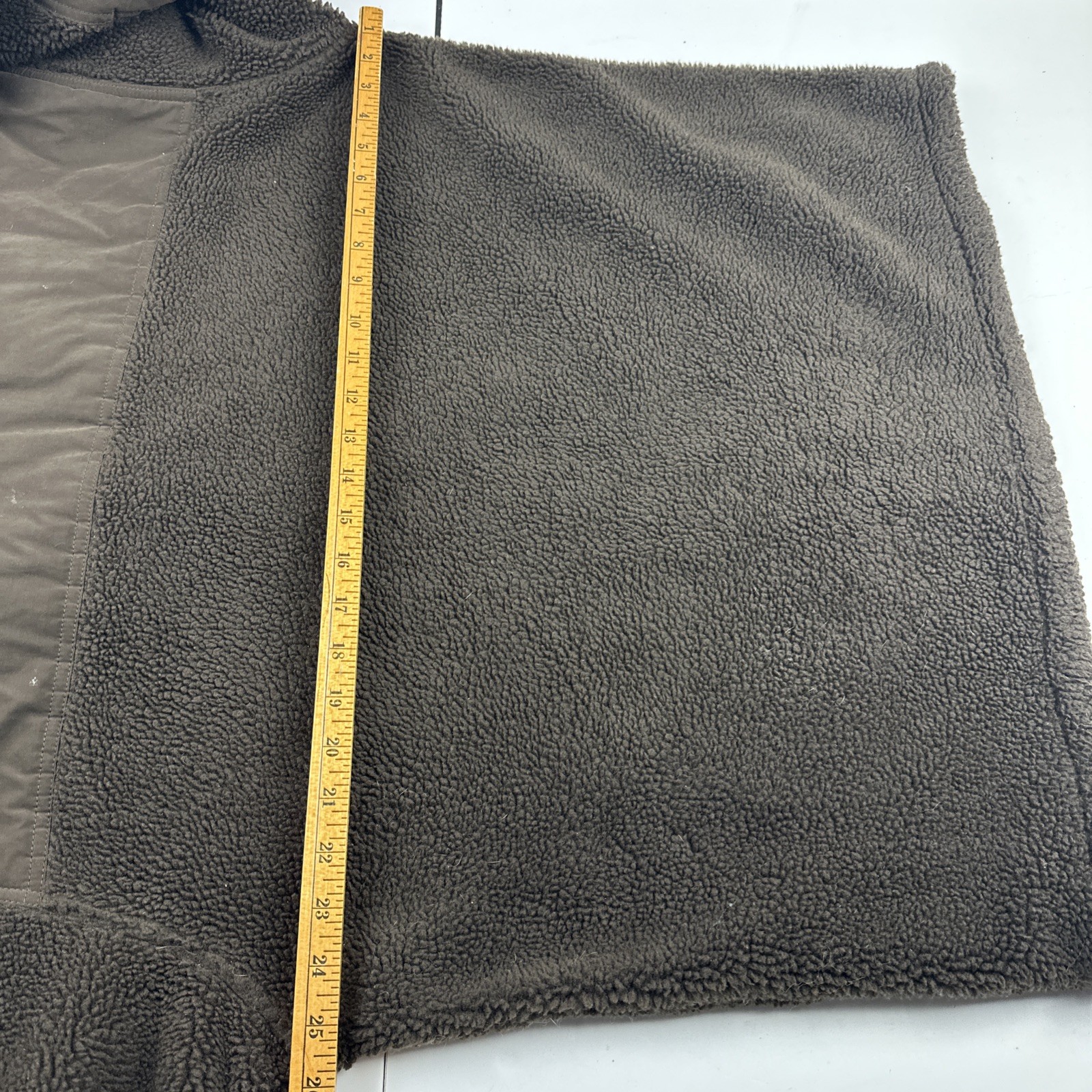 Vintage Columbia Jacket Men XL Dark Brown Sherpa Fleece Elbow Pads Teddy
