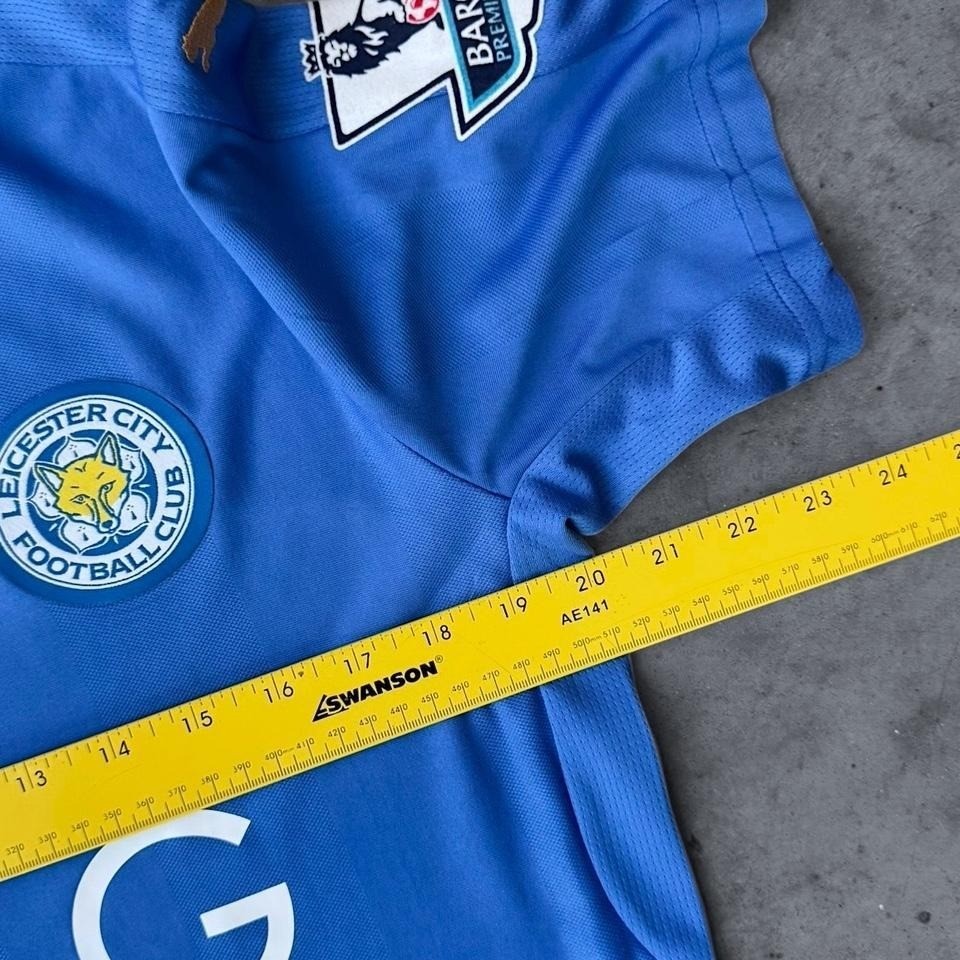 2015/16 Puma Leicester City Jamie Vardy Soccer Jersey Home Blue Small