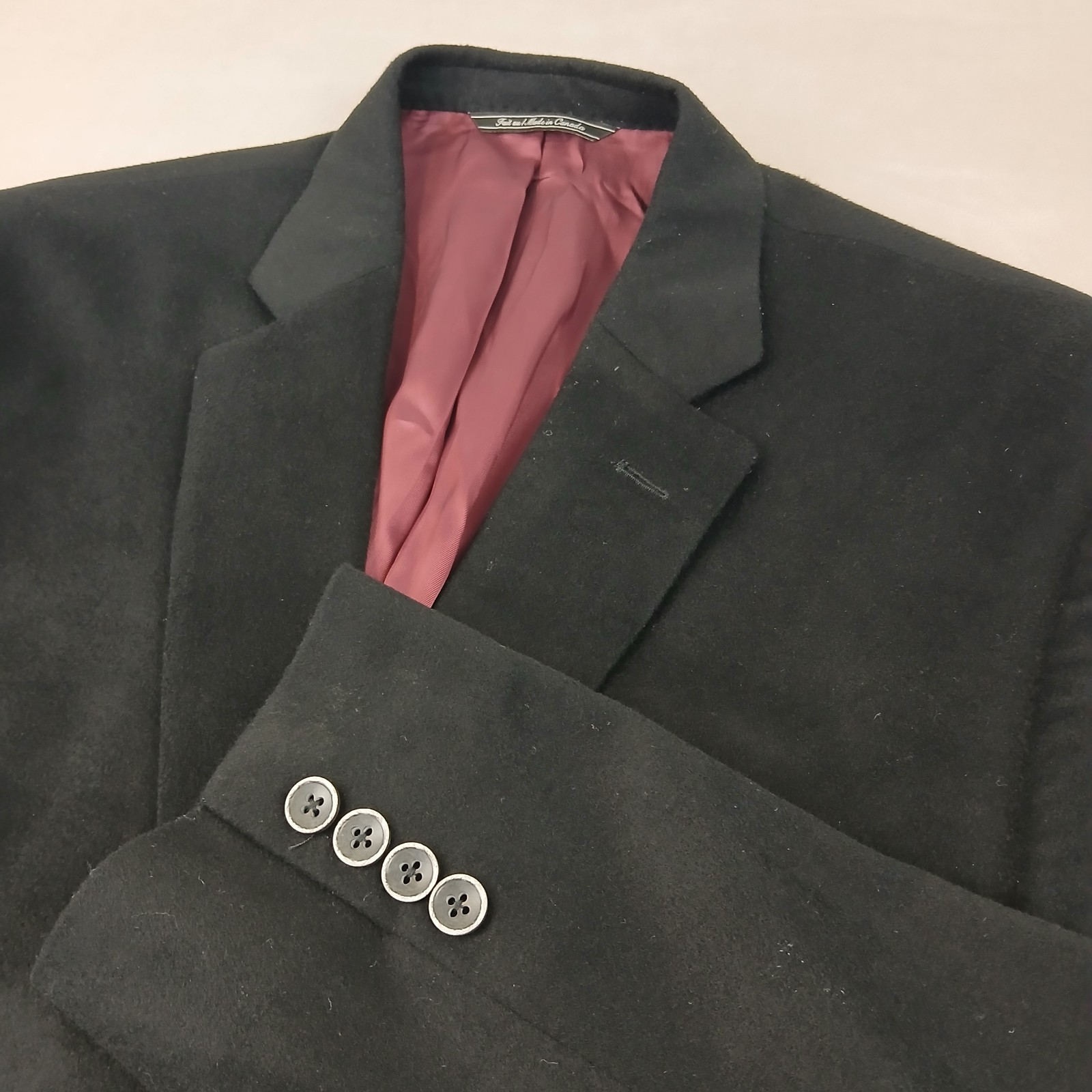 Saks Fifth Lanificio Cerruti 46R Mens Blazer Jacket Cashmere 21×29 **FITS 42R **